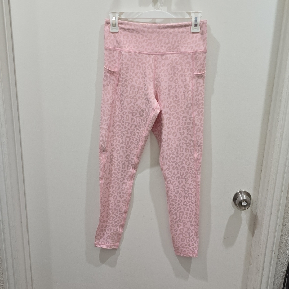 Pink Leopard Print Women's Leggings